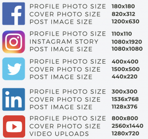 social media cover photo sizes